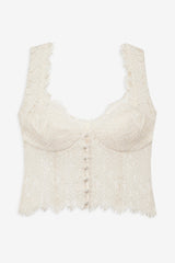 Waverly Lace Top — Cream