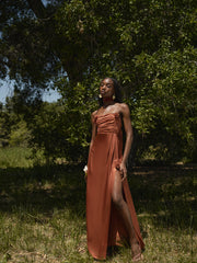 Winona Bridesmaid Gown — Orange