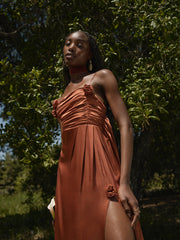 Winona Bridesmaid Gown — Orange