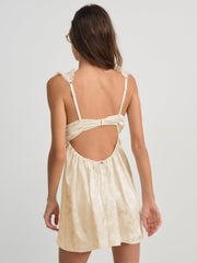Victoria Slip Dress — Cream