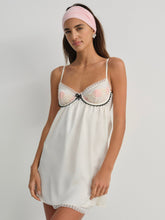 Evie Floral Slip Dress — Cream