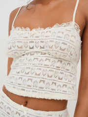 Reba Sleep Top — White