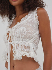 Antique Store Lace Top — White