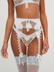 Pure Heart Garter — White
