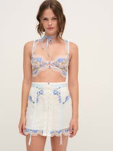 Festival Rose Skirt — Blue