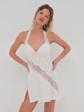 Summer Swirl Eyelet Slip Dress — White