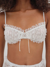 Layer Cake Chiffon Underwire Bra — White