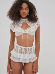 Layer Cake Chiffon Panty — White