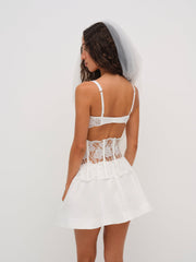 Blushing Blooms Underwire Bra — White