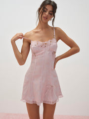 Blissful Blooms Slip Dress — Pink
