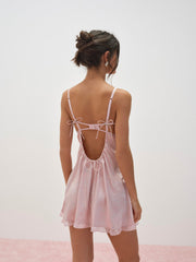 Blissful Blooms Slip Dress — Pink