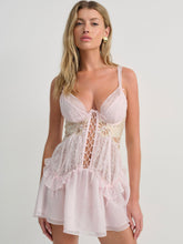 Flyaway Bow Slip Dress — Pink