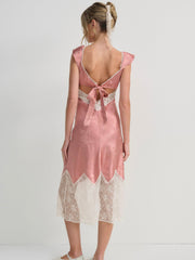 Juliet Midi Slip Dress — Terracotta