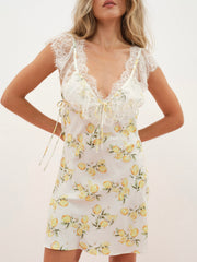 Audrey Mini Slip Dress — White