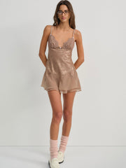 Holly Slip Dress — Chocolate