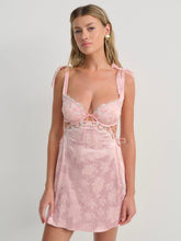 Le Fleur Slip Dress — Peach