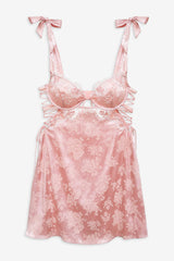 Le Fleur Slip Dress — Peach