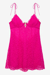 Creamsicle Lace Slip Dress — Pink