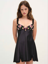 Love Garden Slip Dress — Black