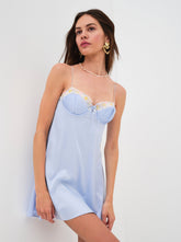 Paloma Slip Dress — Baby Blue