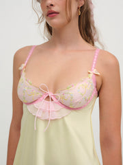 Sunny Bouquet Slip Dress — Multi Yellow