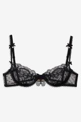 Papillon Underwire Bra — Black