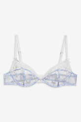 Dee Dee Daisy Underwire Bra — Blue