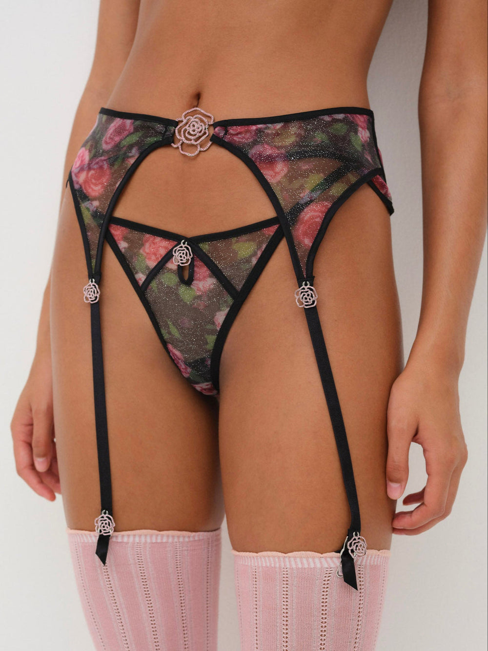 Ciara Garter Belt — Black