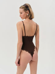 Elliana Bodysuit — Chocolate