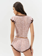 Pamela Sleep Top — LT Pink