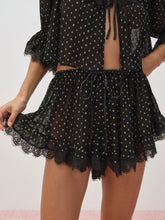 Liz Lurex Dot Short — Black