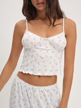 Elliana Sleep Top — White