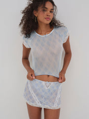 Dee Dee Daisy Tee — Blue