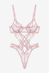 Dainty Daphne Teddy — Pink