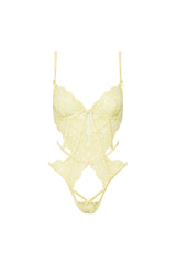 Creamsicle Lace Bodysuit — Yellow