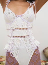 Daisy Eyelet Bodysuit — Lavender