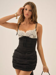 Harling Micro Mini Dress — Black