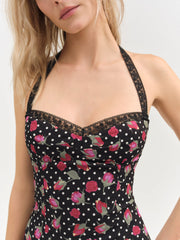 Betty Bud Mini Dress — Black