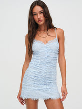 Samira Mini Dress — Light Blue