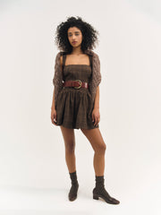 Ginny Mini Dress — Brown