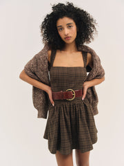Ginny Mini Dress — Brown