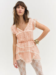 Ciara Mini Dress — Bisque