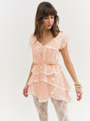 Ciara Mini Dress — Bisque