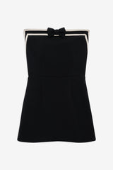 Josie Strapless Mini Dress — Black