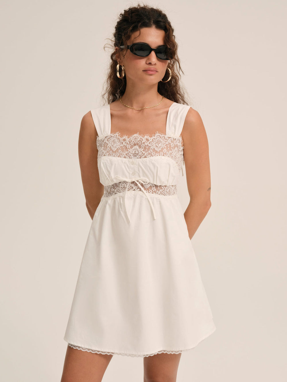 Marion Mini Dress — White