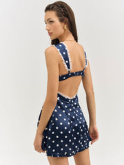 Holland Mini Dress — Navy