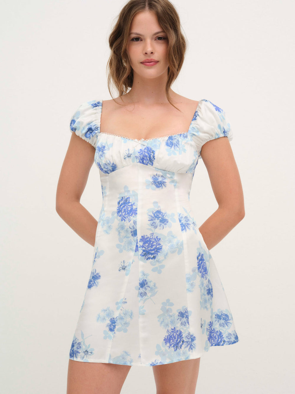 Antonia Mini Dress — Blue