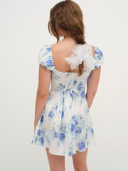 Antonia Mini Dress — Blue