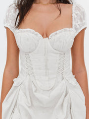 Morgan Mini Dress — Bright White