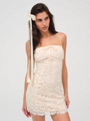 Claire Mini Dress — Cream